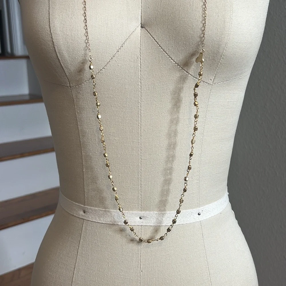 LOVE POPPY JEWELS Long Gold Plated Ball Necklace​​​​​​​​​ - Picture 3 of 10